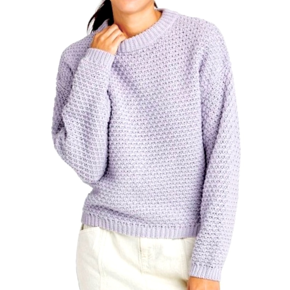 Universal Thread Light Purple Oversized Cropped C… - image 1
